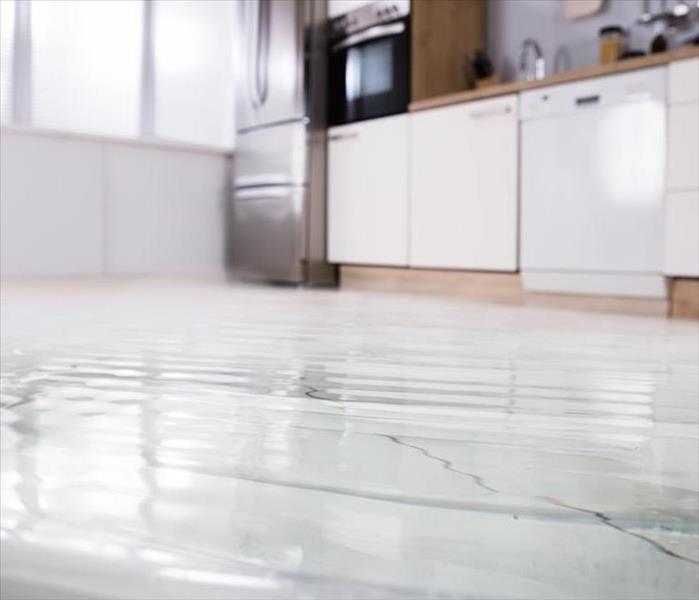 flooded floor kitchen
